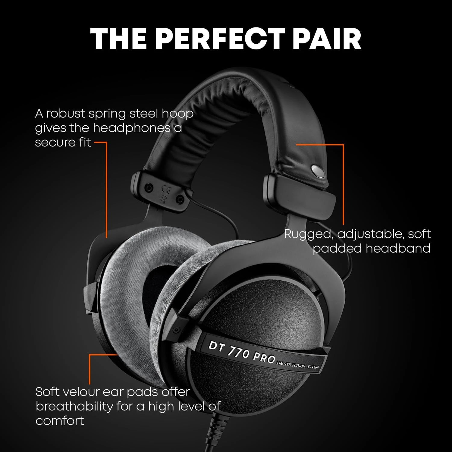 Beyerdynamic DT 770 PRO Studio Headphones | Closed-Back Monitor Tidesmit