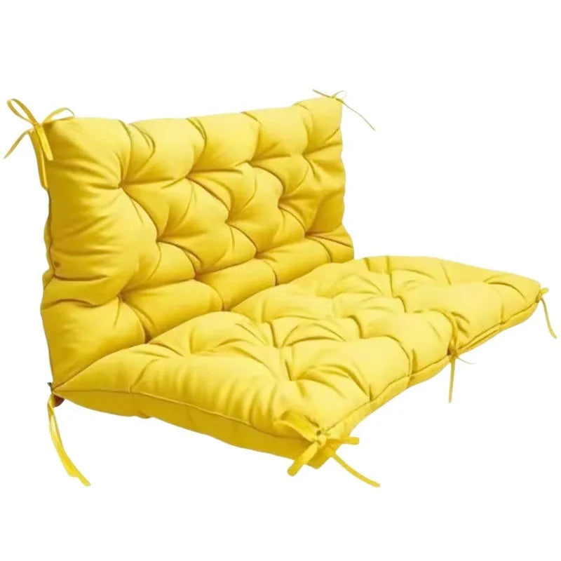 Bench Cushion with Backrest 2 or 3 Seat Swing Replacement Cushions Overstuffed for Garden Patio Furniture Loveseat Swing Outdoor