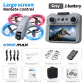 Mini Foldable Camera Drone with 4K Video - Compact Beginner Quadcopter 4.3in Camera White Tidesmit