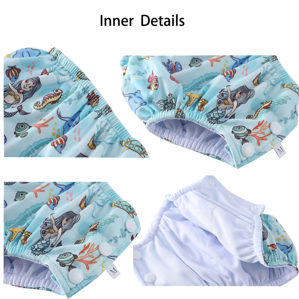 Babyland Baby Swimming Pool Diaper 1PC Waterproof Cloth Diapers Swimwear for Kids Pool Pant Swimming Fit For Baby 0--3 Years