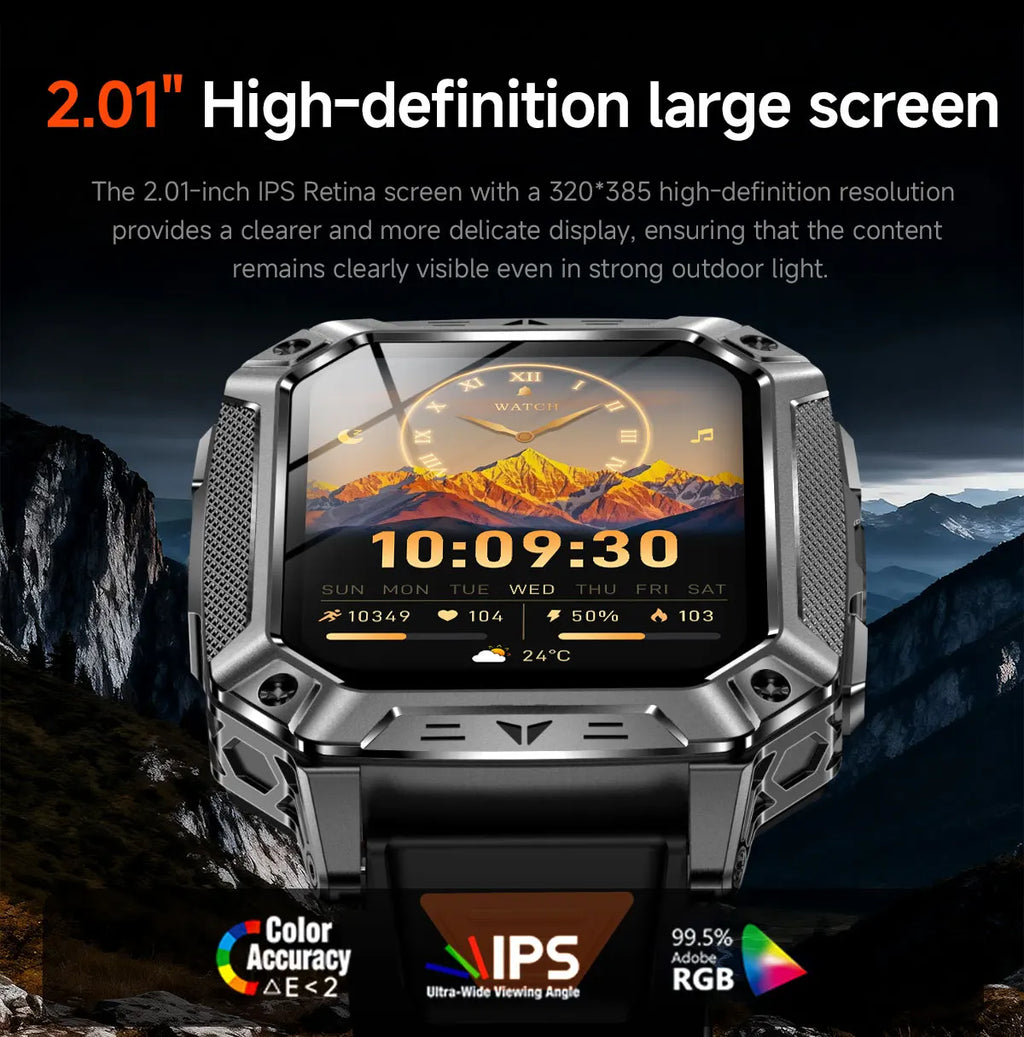 YLL-AK86 Outdoor Sport for Smart Watch Fitness Tracker Sleep Tracker IP67 AMOLED Screen Heart Rate Monitor Magnetic Charging
