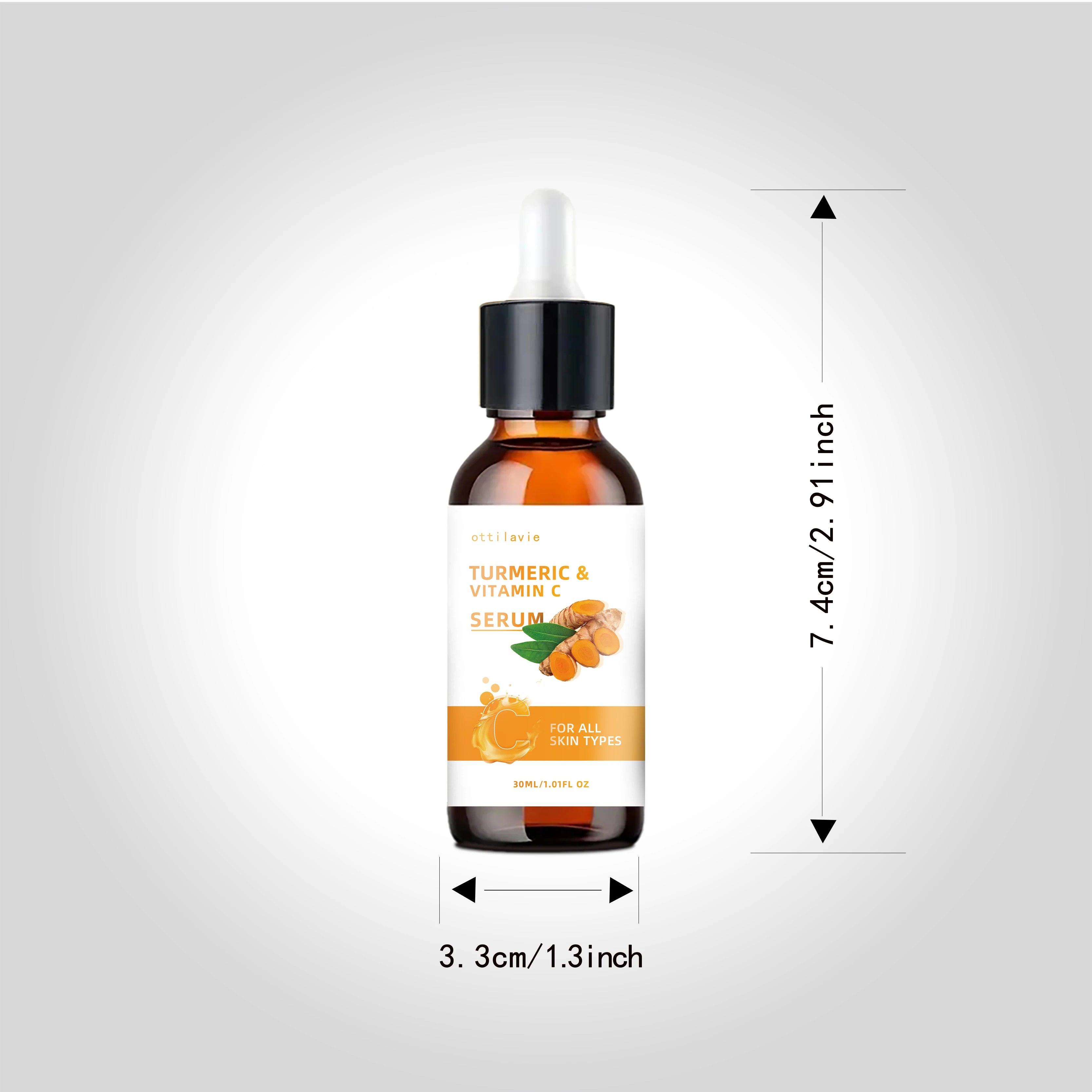 Turmeric & Vitamin C  Lifting Serum - For Face & Neck | Hydrating | Non-Greasy | For All Skin Types