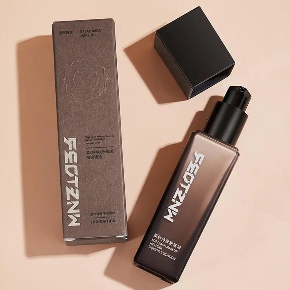 Tidesmit Long-Lasting Soft Yarn liquid foundation texture close-up for wrinkles and skin care