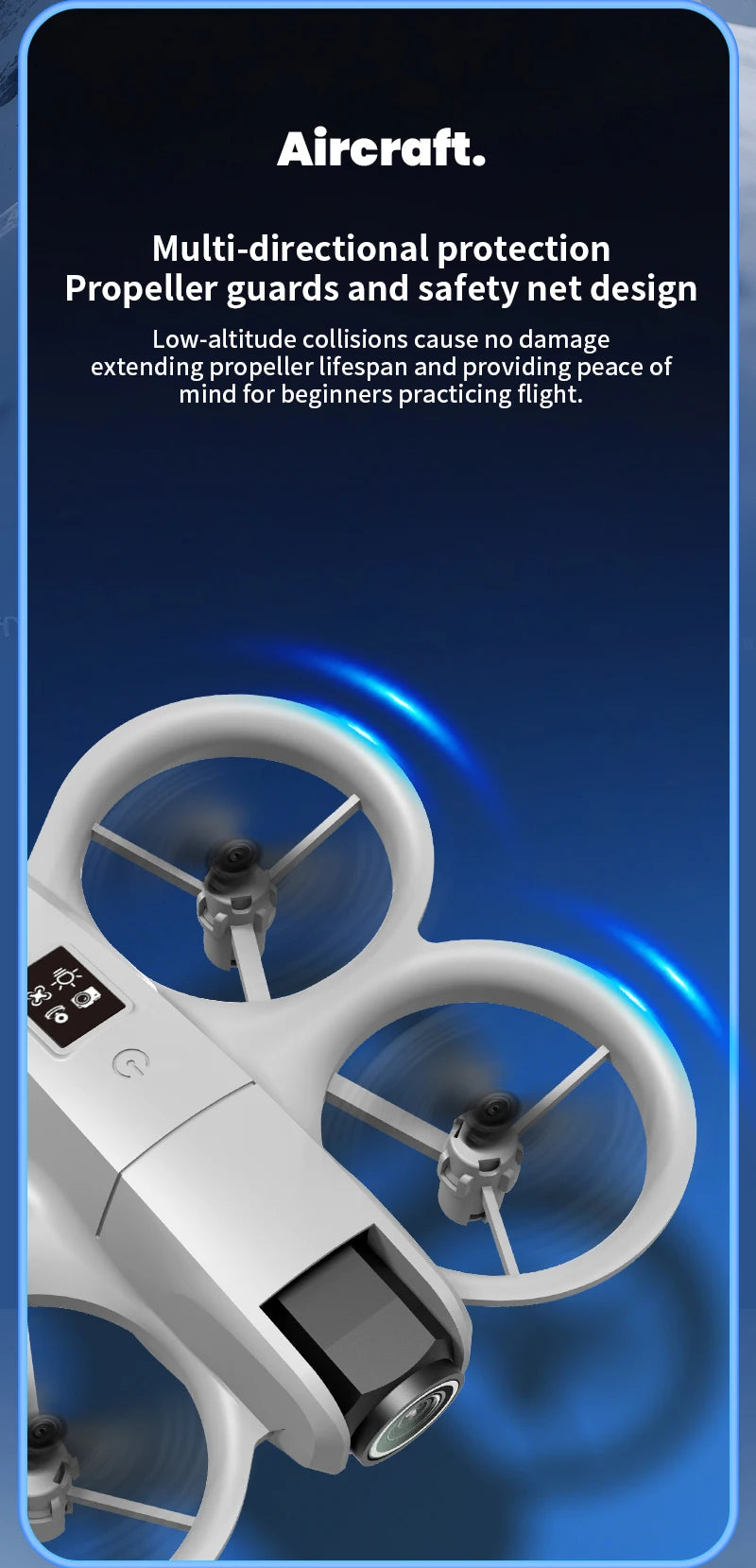 4K FPV Camera Drone H135 - Foldable RC Quadcopter with Wide Angle Lens Tidesmit