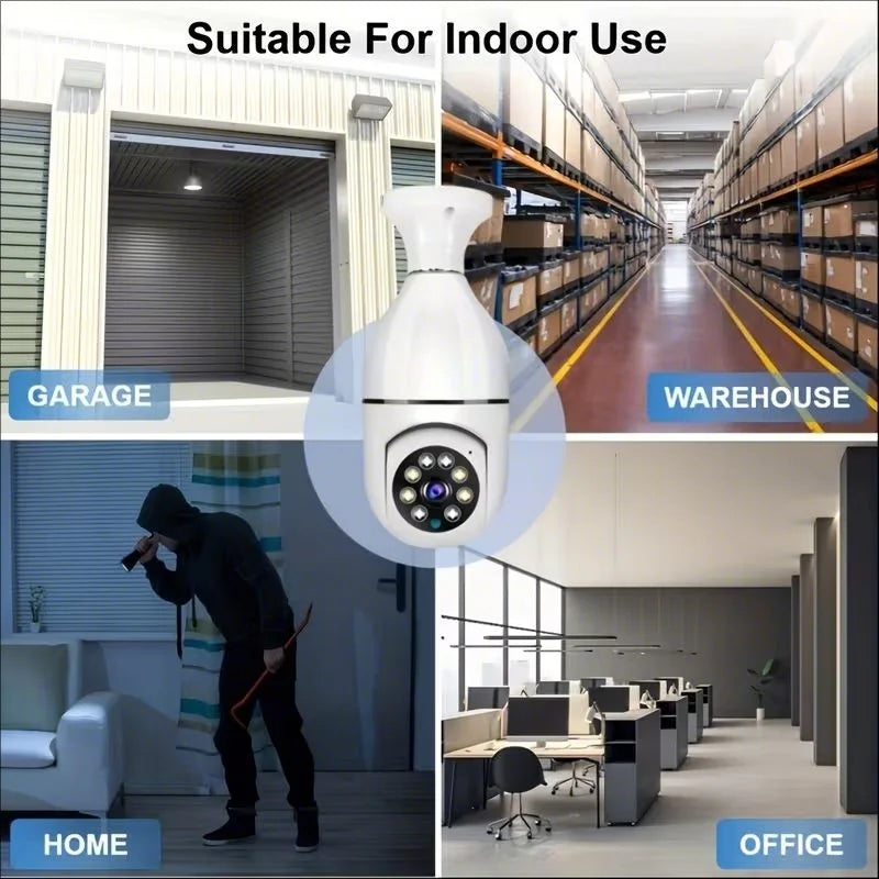 4G WiFi IP Camera E27 Bulb Cam 3MP Wireless Baby Monitor AI Tracking Security Video Surveillance Pet Cam SmartLife Indoor