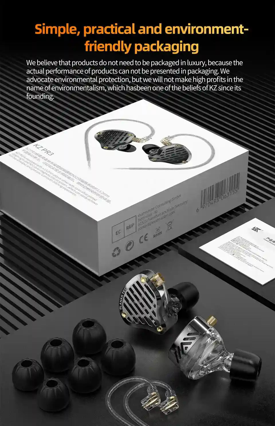 Tidesmit Planar Magnetic Wired Earphones with 13.2mm Driver Tidesmit