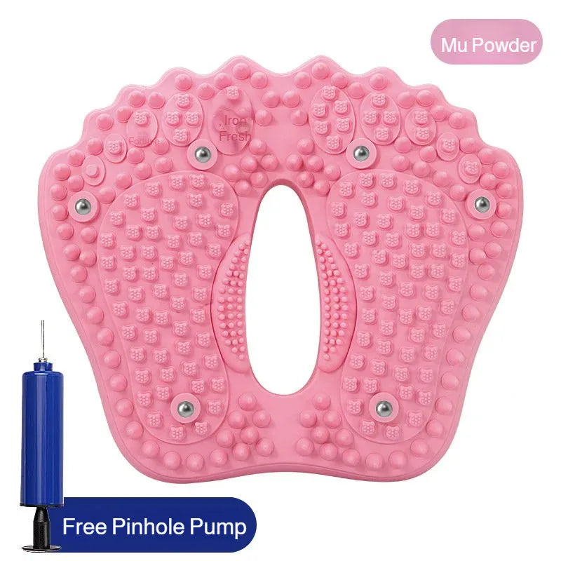 Acupressure Foot Mat: Inflatable Reflexology Pad for Home Relaxation Relaxation Treatment Pink Tidesmit
