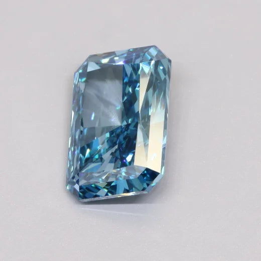 Rare Fancy 3.00ct Vivid Blue Lab Grown Diamond Radiant Cut IGI Certified Loose Stone Premium Luxury Engagement Ring Center Stone