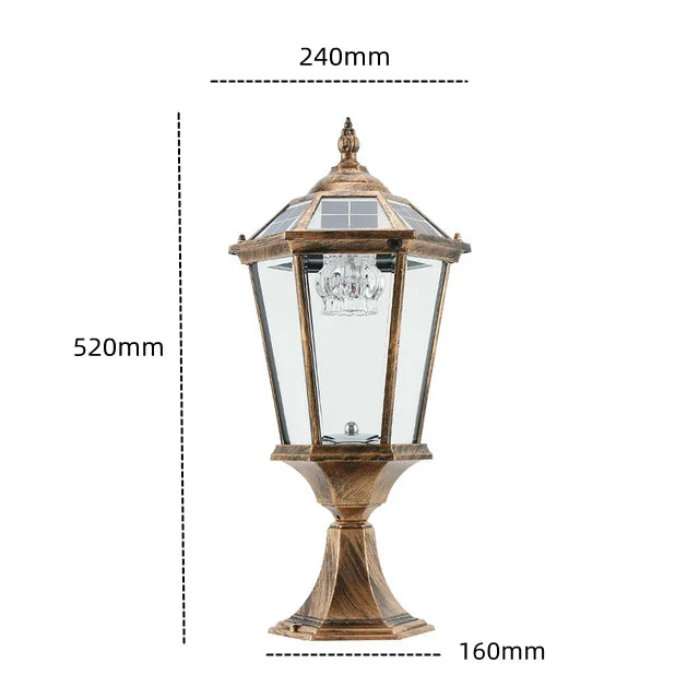 Solar LED Light Outdoor Lamp Pillar Light Solar Panel Spotlights Garden Decoration Outdoor Street Wall Sconce Lamp Sunlight