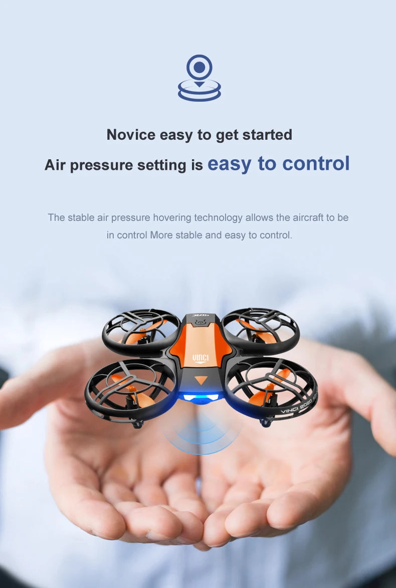 4K Camera Drone for Kids - Gesture Control Foldable Quadcopter Blue Tidesmit