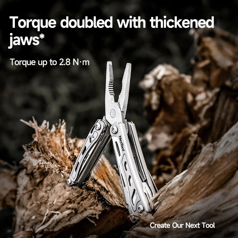 NexTool Keychain Mini Flagship F12 Folding Multi Tool 15 In 1 Screwdriver Pliers File Ruler Bottle Opener Scissors EDC Hand Tool