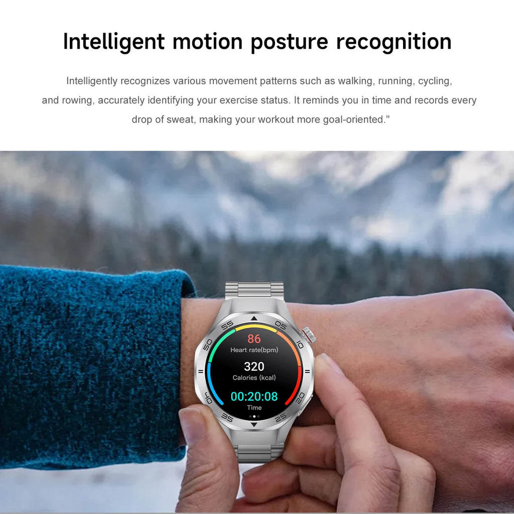 2026New Smart Watch GPS Positioning 3ATM Waterproof GPS Tracker Compass Men Bluetooth Call Heart rate 170+Sports Watch Men Women