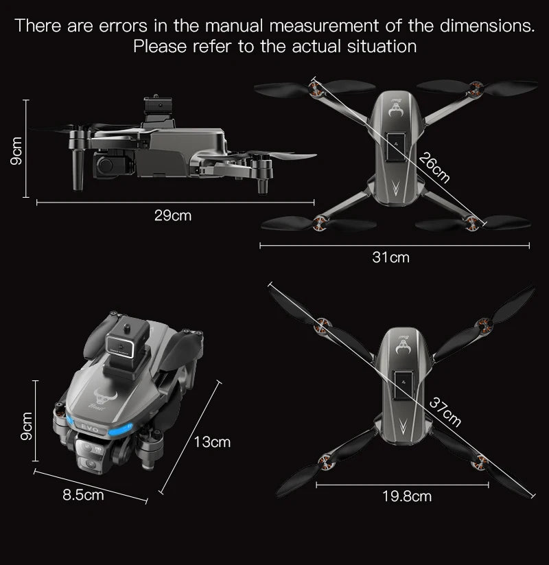 4K GPS Drone with HD Camera - Foldable Obstacle Avoidance Tech Tidesmit