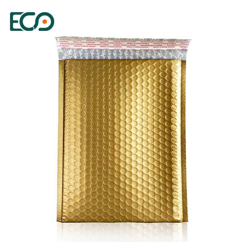 A4 Bronze Bubble Mailers Metallic Bubble Bag Padded Envelopes Low Moq in Stock with Tear