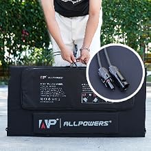 ALLPOWERS R2500 Portable Power Station 1920Wh 2500W Solar Generator & SP037 Solar Panels 400W / 2X400W Solar Charger for Camping