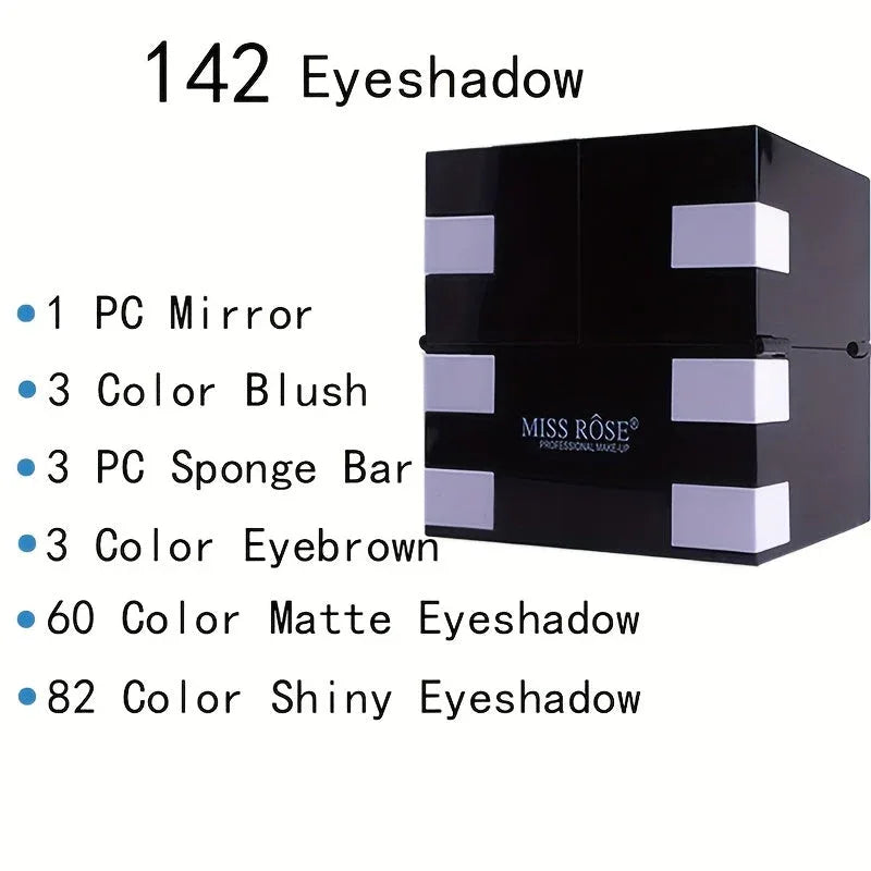 Professional Makeup Kit – 142 Color Eyeshadow and Blush Palette Professional Makeup Kits Tidesmit
