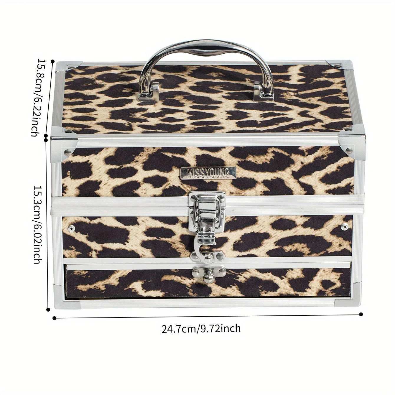 Professional Makeup Kit: 126pc Set with Portable Leopard Print Case Professional Makeup Kits Tidesmit