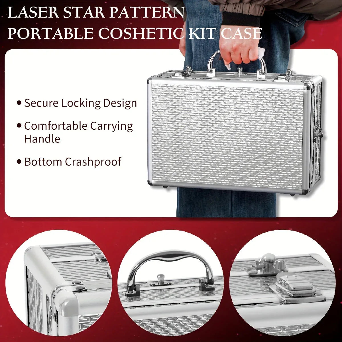 Professional Makeup Kit 106pc Set - Silvery Salon-Quality Cosmetics Professional Makeup Kits Tidesmit