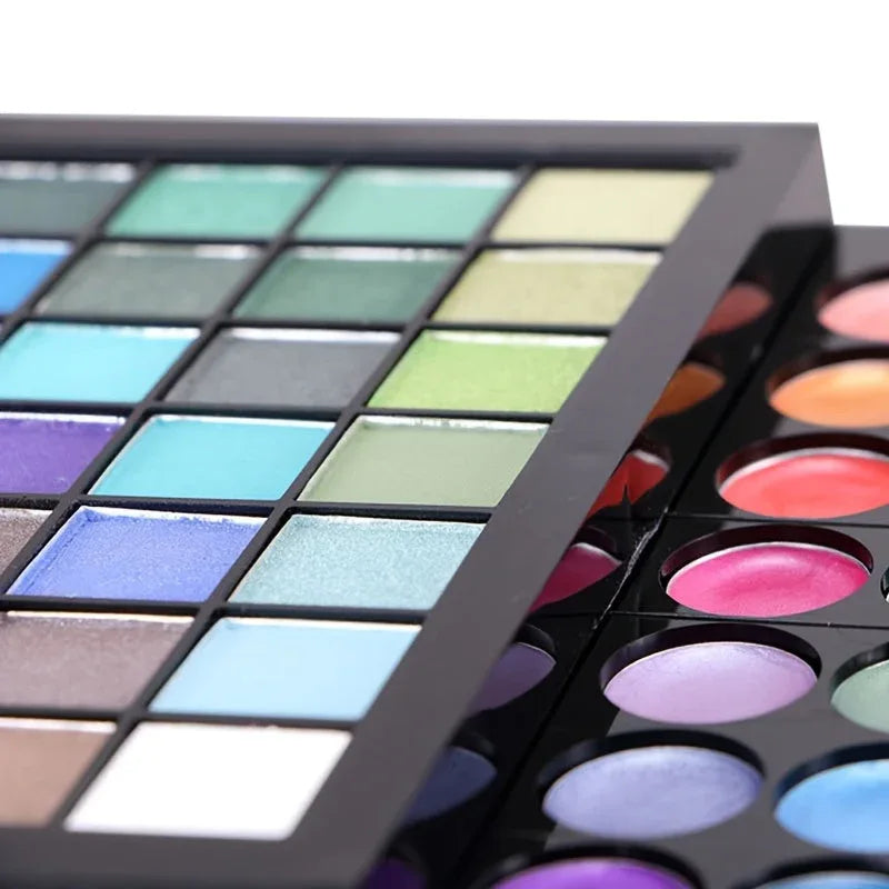 Professional Makeup Kit: 177 Color Palette with Brushes and Lipsticks Professional Makeup Kits Tidesmit
