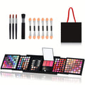 Professional Makeup Kit: 177 Color Palette with Brushes and Lipsticks Professional Makeup Kits C177 Tidesmit