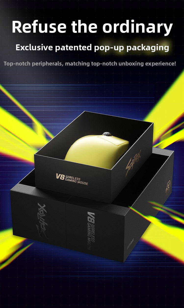 Scyrox V8/V8S Gaming Mouse Wireless 36g Lightweight 8K Polling PAW3950 Sensor Ergonomic FPS Esports Peripheral PC Mouse