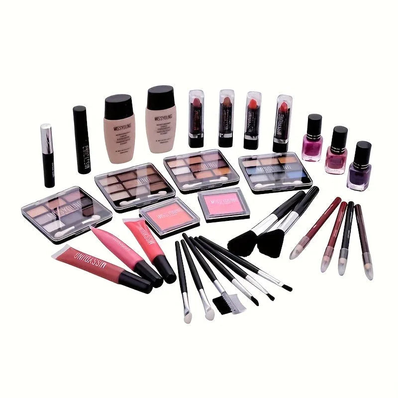 Professional Makeup Kit Silvery - Salon-Quality Beauty Set Professional Makeup Kits Tidesmit