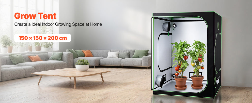 SucceBuy Indoor Grow Tent Kit Indoor Plant Tent with Ventilation System High Reflective Mylar Growing Tents for Flower Veggie