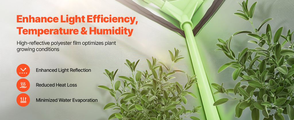 SucceBuy Indoor Grow Tent Kit Indoor Plant Tent with Ventilation System High Reflective Mylar Growing Tents for Flower Veggie