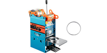 SucceBuy Manual Cup Sealer Machine 300-500 Cup/h with Heating Technology Boba Tea Cup Sealing Machine for 90/95mm Cup Diameter